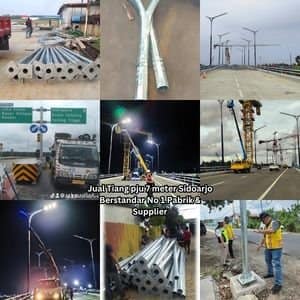 Jual Tiang pju 7 meter Sidoarjo Berstandar