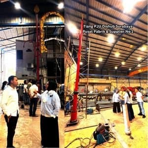 Tiang PJU Dishub Surabaya Pusat