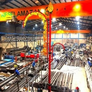 Tiang PJU Dishub Sidoarjo Pusat